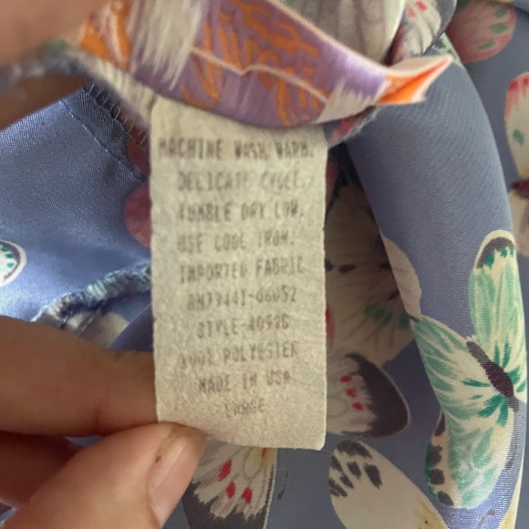 3pc Vintage Amelia’s Butterfly Robe + Slip SET - Picture 12 of 12